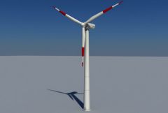 Wind Turbine Land Realtime